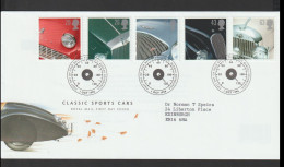 Great Britain FDC 1996 Classic Sports Cars. Postal Weight 0,04 Kg. Please Read Sales Conditions Under Image Of Lot (Mapp - Auto's