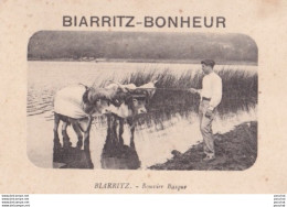 E12- BIARRITZ - BONHEUR - CALENDRIER HEURES DES MAREES - BOUVIER BASQUE( 2 SCANS ) - Klein Formaat: 1921-40