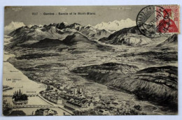 Titre : Genève – Vue Panoramique Vers La Savoie Et Le Mont-Blanc - Genève
