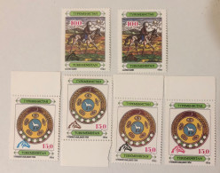 Turkmenistán 1992, Overprint Head Of Horse - Turkménistan