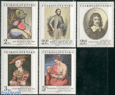 Czechoslovkia 1977 Paintings 5v, Mint NH, Nature - Snakes - Art - Modern Art (1850-present) - Paintings - Rubens - Sonstige & Ohne Zuordnung