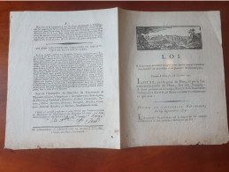 LOI Du 16 Octobre 1791 Relative Aux Pensions Assignées Sur Les Decimes Et Chambres Diocésaines .... - Decrees & Laws