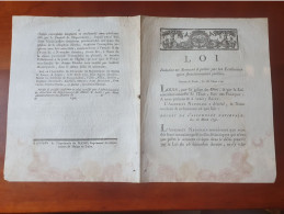 LOI Du 18 Mars 1791 Relative Au Serment à Prêter Par Les Ecclésiastiques Fonctionnaires Publics - Decrees & Laws