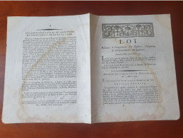 LOI Du 3 Mars 1791 Relative A L Argenteries Des églises.... - Decrees & Laws