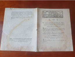 LOI Du 18 Février 1791  Qui Règle Le Traitement Des Curés.... - Decrees & Laws