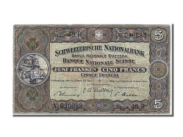 Billet, Suisse, 5 Franken, 1949, 1949-01-20, TB+ - Switzerland