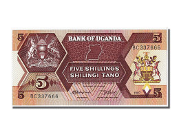 Billet, Uganda, 5 Shillings, 1987, NEUF - Uganda