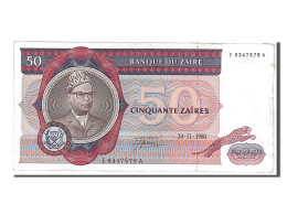 Delcampe - Billet, Zaïre, 50 Zaïres, 1980, KM:25a, SUP - Zaïre