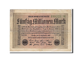 Billet, Allemagne, 50 Millionen Mark, 1923, KM:109a, TTB - 50 Millionen Mark