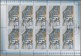 2104 Parlament Niedersachsen Hannover - 10er-Bogen ESSt Bonn 16.3.2000 - 1991-2000