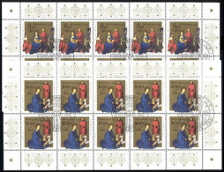 1770-1771 Weihnachten Heilige Könige & Christi Geburt, 10er-Bogen-Satz ESSt Bonn - 1991-2000