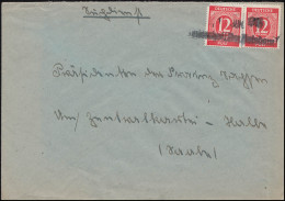 919 Ziffer 12 Pf. MiF Auf Brief Zweizeiler 1. JUN. 1948 / ? Bez. Potsdam - Covers & Documents