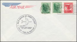 Erstflug FIRST FLIGHT DC-8 Super 62 Pilot Paul H. Patton Long Beach 29.8.1966 - Autres & Non Classés