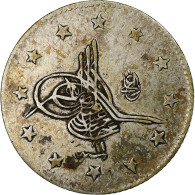 Empire Ottoman, Abdul Hamid II, 2 Kurush, AH 1293/1876, Constantinople, Argent - Turchia