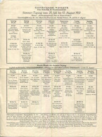 Schweiz - Goetheanum Dornach - Sommer-Tagung Vom 29. Juli Bis 12. August 1951 - DIN A4 Blatt Gefaltet - Programas