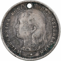 Pays-Bas, Wilhelmina Ire, 10 Cents, 1897, Utrecht, Argent, TB+ - 10 Cent