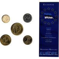 Estonie, Set 10 Senti - 5 Krooni, Années Mélangées, FDC - Estonie