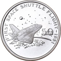 Îles Marschall, 50 Dollars, First Space Shuttle Flight, 1989, Sunshine Mint - Marshall