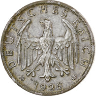 République De Weimar, 2 Mark, 1926, Muldenhütten, Argent, TTB - 2 Reichsmark