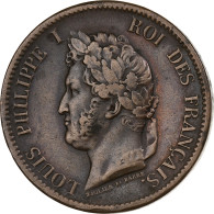 Antilles Françaises, Louis-Philippe Ier, 5 Cents, 1844, Paris, Bronze, TTB - Autres & Non Classés