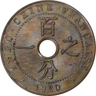 Indochine Française, 1 Centième, 1920, San Francisco, Bronze, SUP - Autres & Non Classés