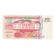 Billet, Suriname, 10 Gulden, 1991, 1991-07-09, KM:137a, NEUF - Suriname