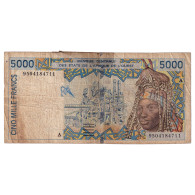 Billet, Communauté économique Des États De L'Afrique De L'Ouest, 5000 Francs - West African States