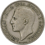 Yougoslavie, Alexandre Ier, Dinar, 1925, Poissy, Du Cupronickel, TB - Jugoslavia