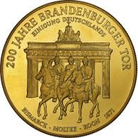 Allemagne, Médaille, 200 Jahre Brandenburger Tor, Bismarck, 1991, Copper-Nickel - Other & Unclassified