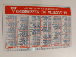 1992 Giornale La Gazzetta Del Mezzogiorno Bari Calendarietto Tascabile Calendario - Petit Format : 1991-00