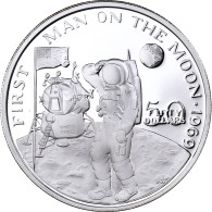 Îles Marschall, 50 Dollars, First Man On The Moon, 1989, Sunshine Mint, BE - Marshall