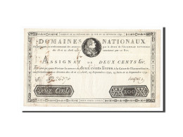 Billet, France, 200 Livres, 1791, 1791-09-12, Hugues, TTB+, KM:A47, Lafaurie:142 - Assignats