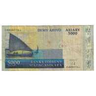 Billet, Madagascar, 5000 Ariary, KM:84, TB - Madagascar