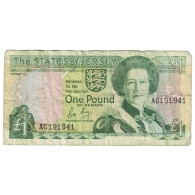 Billet, Jersey, 1 Pound, KM:15a, TB - Jersey