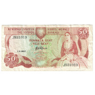 Billet, Chypre, 50 Cents, 1987-04-01, KM:52, TTB - Cyprus