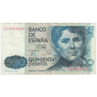 Billet, Espagne, 500 Pesetas, 1979 (1983), 1979-10-23, KM:157, TTB - [ 4] 1975-… : Juan Carlos I