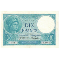France, 10 Francs, 1916, 768 A.1084, SUP, Fayette:06.01 - 10 F 1916-1942 ''Minerve''