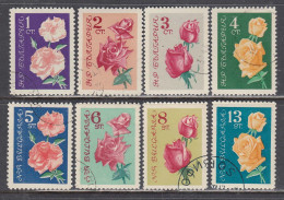 Bulgaria 1962 - Roses, Mi-Nr. 1300/07, Used - Gebruikt