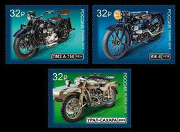 RUSSIE/RUSSIA/RUSSLAND/ROSJA 2019 MI.2748-50** ,ZAG.2502-04,YVERT., Мотоциклы MNH ** - Neufs