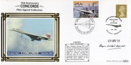 Captain Ron Weidner Concorde Pilot 1969 To 2003 Hand Signed FDC - Altri & Non Classificati