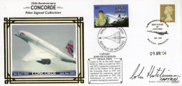 Captain John Hutchinson Historic Concorde Pilot Hand Signed FDC - Altri & Non Classificati