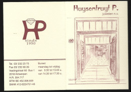 Antwerpen Vestingstraat Calendrier 1998 Huysentruyt P. Juwelen NV Anvers Kalender - Petit Format : 1991-00