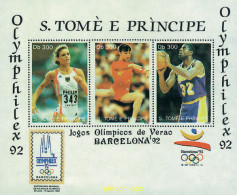 92581 MNH SANTO TOME Y PRINCIPE 1992 25 JUEGOS OLIMPICOS VERANO BARCELONA 1992 - OLYMPILEX 1992 - Gymnastiek