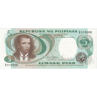 Philippines, 5 Piso, 1969, KM:143b, NEUF - Philippines