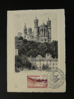 Carte Avec Gravure Postcard With Engraving Art Religieux Dans Le Timbre Religious Art And Philately 69 Lyon 1957 - Engravings