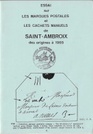 Essai Sur Les Marques Postales Et Cachets Manuels De Saint Ambroix - 20 Pages - Autres & Non Classés