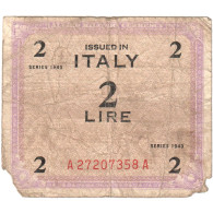 Italie, 2 Lire, AB - Allied Occupation WWII