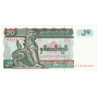 Myanmar, 20 Kyats, NEUF - Myanmar