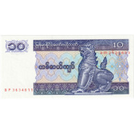 Myanmar, 10 Kyats, Undated (1997), NEUF - Myanmar
