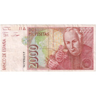 Espagne, 2000 Pesetas, TB - [ 4] 1975-… : Juan Carlos I